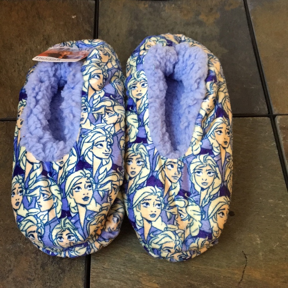 (3/$15) Disney Frozen II Babba Slipper Sock sz M